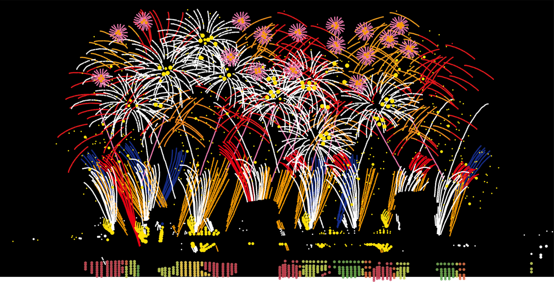 大村雪乃 yukino-art CYOFU-HANABI h2000mm xw4000mm 2020年
