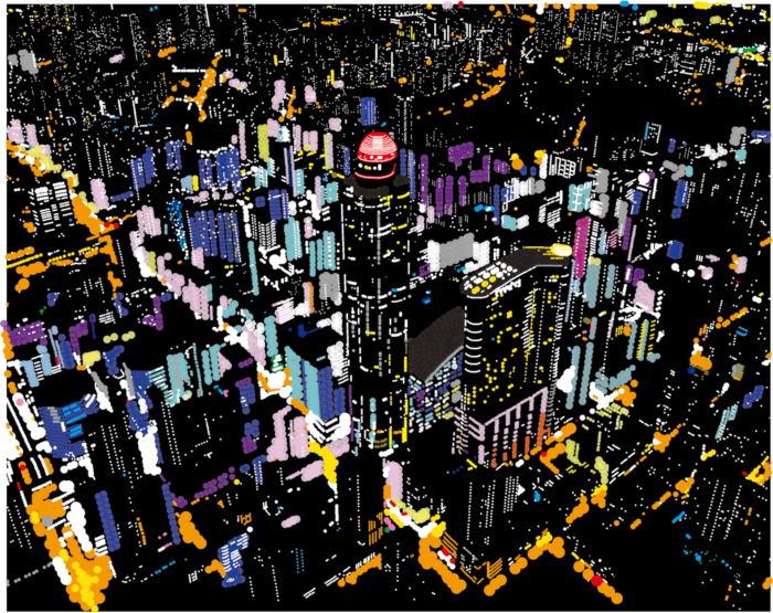 大村雪乃 yukino-art Neon Hong Kong Sticker,acrylic on Panel h1590mmxw2000mm 2020 SOLD Collected by makeitloud inc,