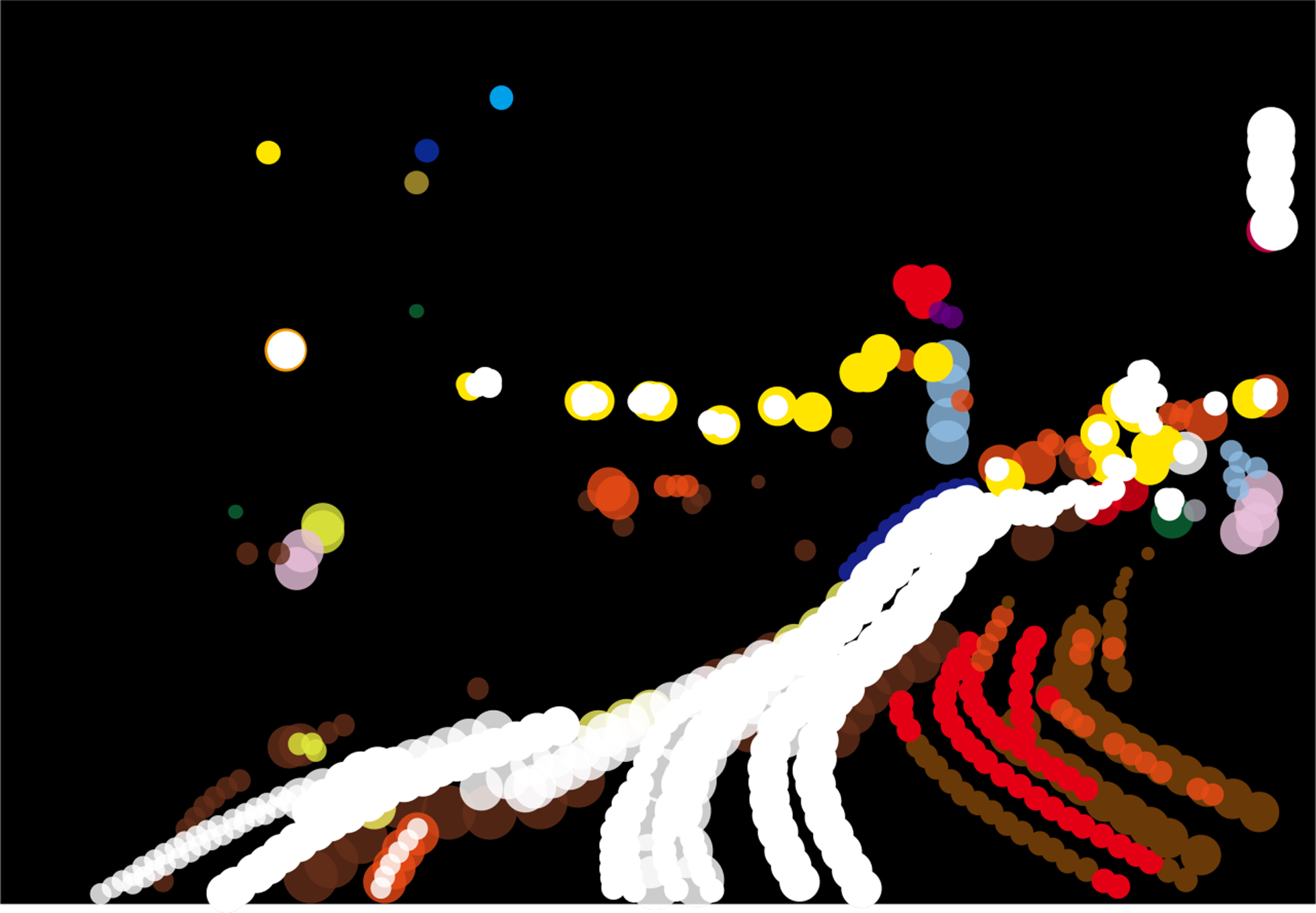大村雪乃 yukino-art Neon Light1 Sticker,acrylic on Panel h333mmxw455mm 2022