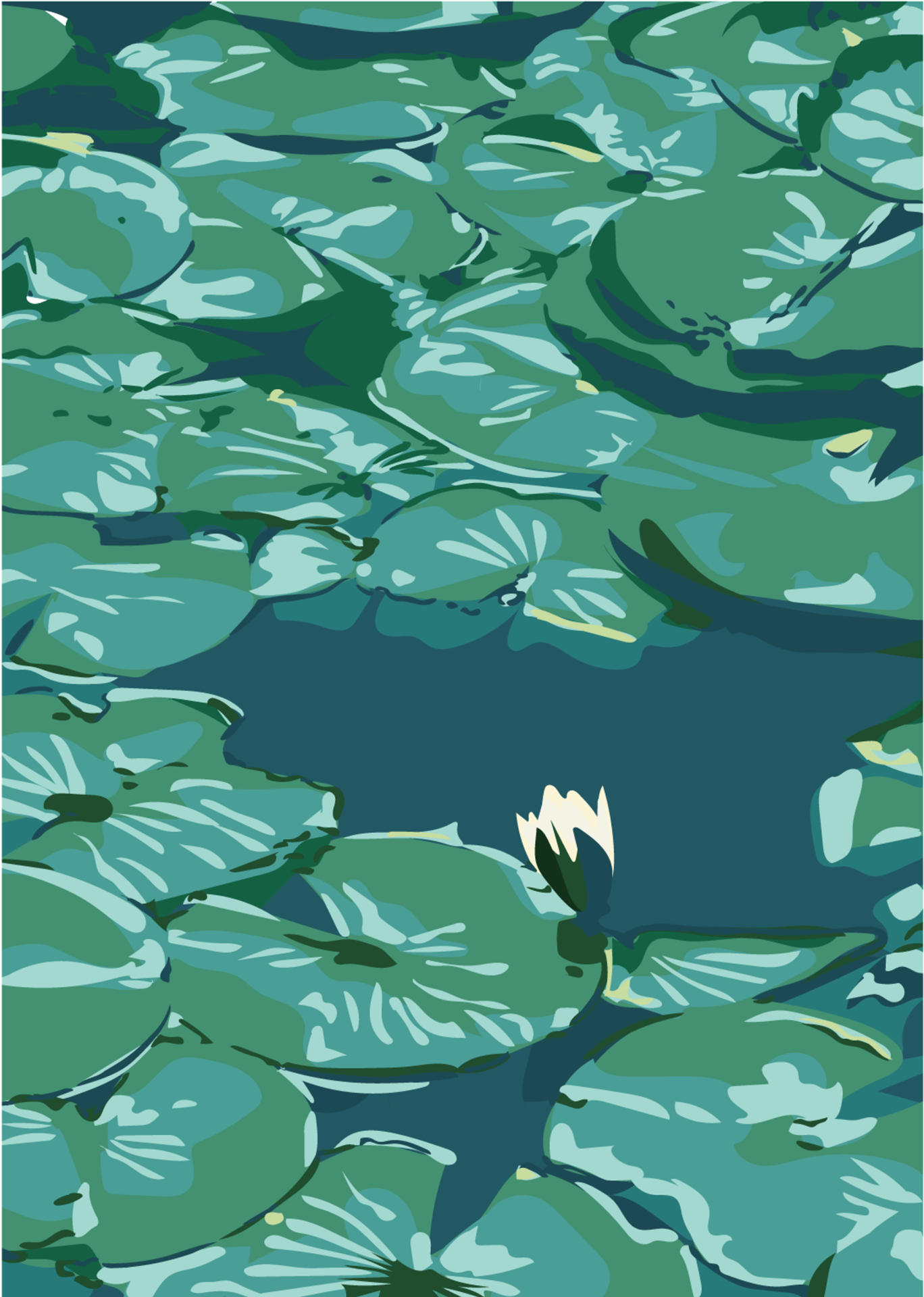 大村雪乃 yukino-art 蓮池/lotus pond Cutting sheet,acrylic plate h260mmxw185mm 2023
