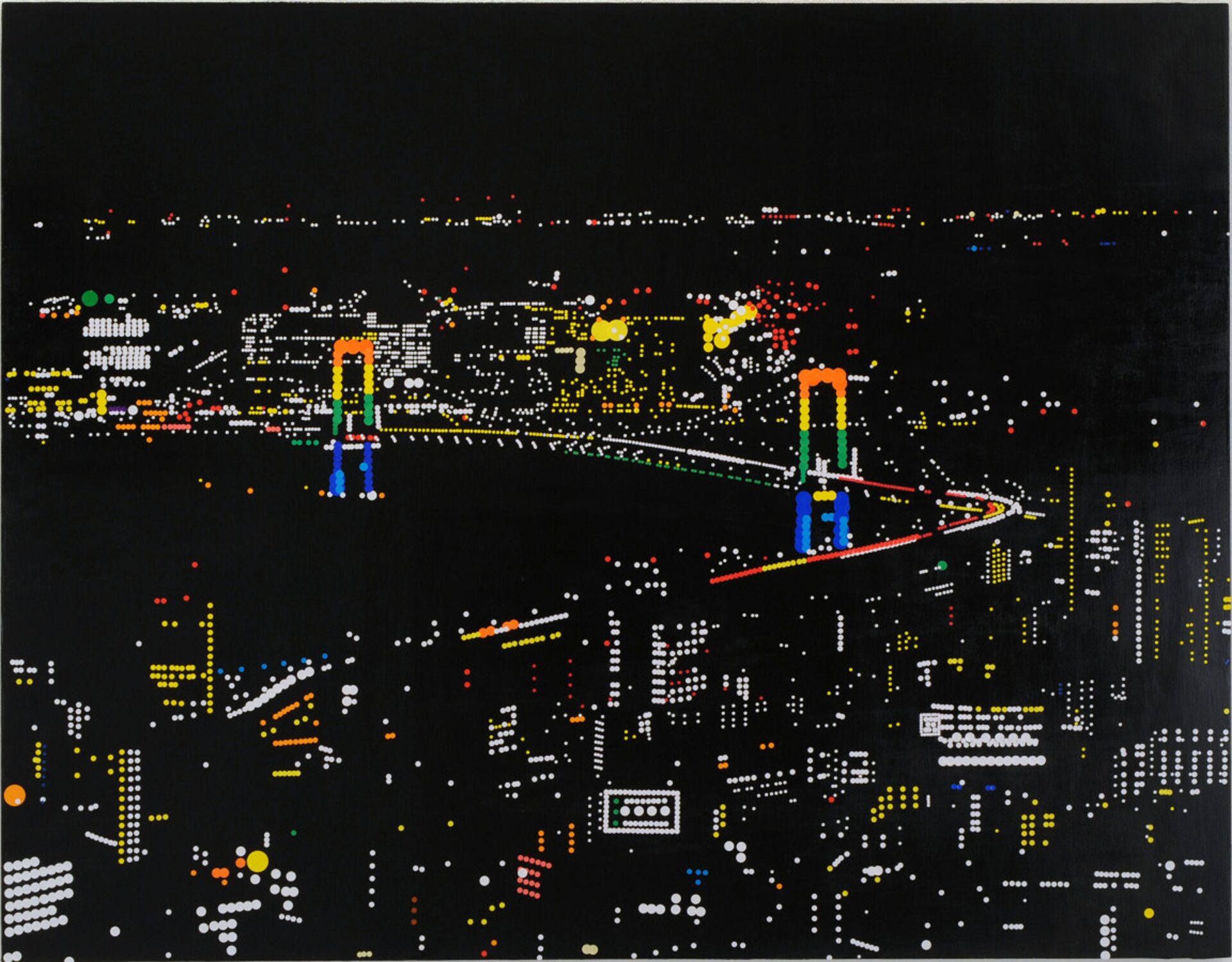 大村雪乃 yukino-art 首都高速 Sticker,acrylic on Panel h970mmxw1167mm 2016 SOLD Collected by Metropolitan Expressway Co.,Ltd