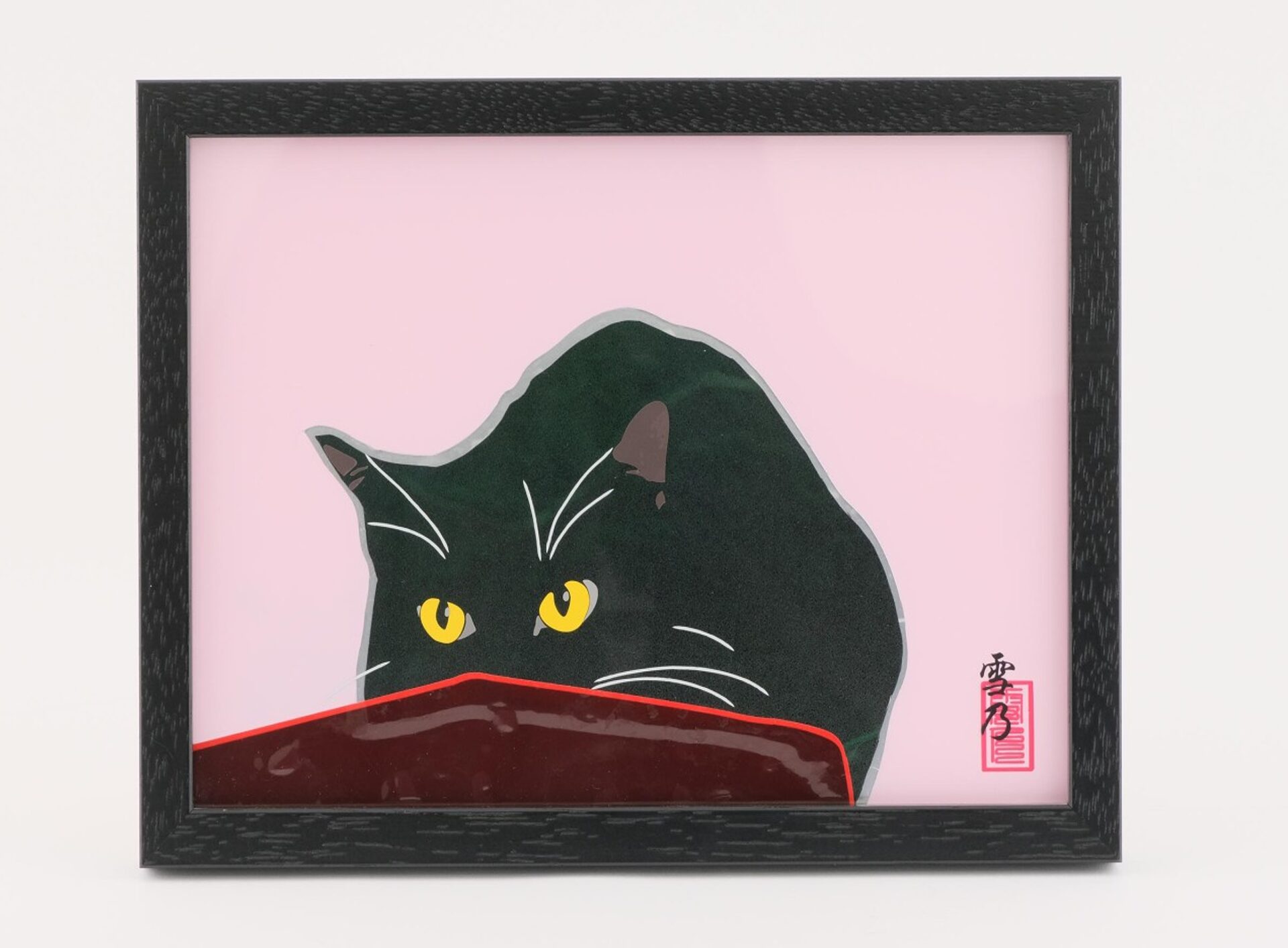 いんすぴ展 出品作品 「かわいい」 カッティングシート、アクリル板 w257mm × h183mm 2025